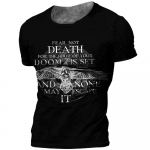 Vintage meeste T-s&auml;rk 3D Viking Print Tops T-s&auml;rgid Suvised topid vabaaja T-s&auml;rgid Meeste riided O-kaelusega Hip Hop Street Pusa S