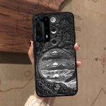 Yinuoda N&otilde;idade Kuu Taro M&uuml;steerium Totem Telefoni&uuml;mbris Huawei P50 P40 E P30 P20 Pro P10 Lite P Smart Y6 Nova3E Honor10 jaoks Huawei P10