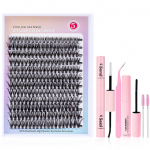 Bond and Seal kobarripsmed topeltpeaga liimikomplektid Individuaalsed kunstripsmed Kimpud Ripsmed Realistliku v&auml;limusega ripsmepikendus