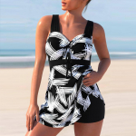 Suures suuruses naiste ujumisriided Monokini 2024 ujumistrikoo, kaheosaline seksikas bikiinikomplekt Tankini ujumiskost&uuml;&uuml;m, prinditud ujumisriided, rannariided S-5XL XL