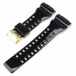 Rihm Casio G-SHOCK GA-100/110/140/200/400/700 GD-100 G-8900 GW-8900 meeste spordi veekindel vaigust silikoonist kellarihm 16mm For Casio 16mm