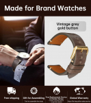 WatchBand Kiirvabastus Nahast Kellarihmad 20mm 22mm 24mm Kellarihmad Vasikanahast Pehme Matt Nahast K&auml;ev&otilde;ru Nutikella Rihma jaoks 22mm