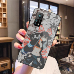 Tamaki Kotatsu Fire Huanguda Telefoni&uuml;mbris Xiaomi 12 11T 10 9 Redmi Note 11 10 10S Pro Redmi 9 9A 8 jaoks Must PC Klaasist Telefoni Kate Xiaomi 12-12X