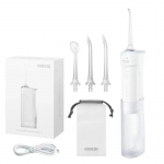Oral Irrigator USB taaslaetav vesiniit, kaasaskantav hambaravi 4 otsikuga veejoaga hambapuhastaja