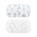 Kaunid k&uuml;&uuml;nlahoidjad silikoonvorm Kohandatav lumehelbekujuline k&uuml;&uuml;nlahoidja vorm Kunstik&auml;sit&ouml;&ouml; vorm kodukaunistuste jaoks A