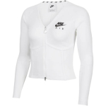 Nike Sportswear Logo tikitud topeltlukuga lehterkaelusega naiste jope, valge FD2377-100 XL white