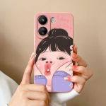 Uus koomiksimustriga kate Xiaomi Redmi 12 13 13C K60 Ultra K70 Note 13 Pro Bumper Anti Drop Liquid Pehme Silikoonist Pretty Phone Case Shell jaoks Redmi jaoks Redmi 13R 5G