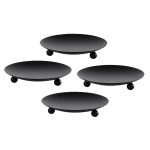 4 tk musta k&uuml;&uuml;nlajalgade k&uuml;&uuml;nlaaluse kaunistus sepistatud rauast k&uuml;&uuml;nlajalad One Size must