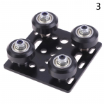 1 tk 3D-printeri tarvikud alumiiniumprofiili rihmaratas V-pesaga mini viis ratast