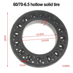 10-tolline 60/70-6,5 t&auml;isrehv 10x2,50 Max G30/KUGOO M4 elektrilise rolleri jaoks