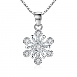 J&auml;&auml;lillekristallripats, kaelakee ripats, naiste moodsad ja lihtsad lumehelbeehted.