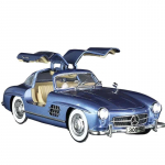1/24 Mercedes Benz 300SL sulamist klassikaline vanaauto mudel auto mudel survevalu metallist tagasit&otilde;mbav helivalgus auto lastele kingitus sinine