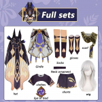 Cyno Cosplay komplekt Animem&auml;ng Cyno Cosplay kost&uuml;&uuml;m Meestele Naistele Parukas M&uuml;ts L&uuml;hikesed p&uuml;ksid Kindad Halloweeni karnevalikost&uuml;&uuml;mid L-(Costume+Wig)