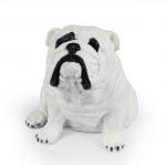 Bulldog, English Bulldog, British Bulldog II - dog statue, sitting dog for desk, decoration for the living room of a dog lover by Art-Dog