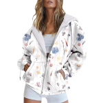 Tasku digitaalne Euroopa ja Ameerika stiilis minimalistlik temperament, taimelillede trend, t&otilde;mblukuga kapuuts, pikkade varrukatega MC4 L