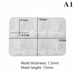 Isetegija epoks&uuml;vaiguvorm karu k&otilde;rvar&otilde;ngas pross juuksen&otilde;el karu silikoonvorm as the picture