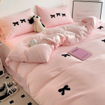 Pestud puuvillane neljaosaline komplekt v&ouml;&ouml;ri &uuml;hiselamu Kolmeosaline komplekt voodilina tekikatte tarvikud 1.5m bed