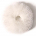 2 t&uuml;kki Laps T&uuml;druk kohevad karvased scrunchid pehmed elastsed juuksepaelad s&otilde;rmus hobusesaba hoidja Juukser&otilde;ivad Juuste kaunistuse tarvik 2pcs valge