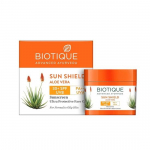 Biotique Sun Shield Aloe Vera 30+ SPF UVB p&auml;ikesekaitsekreem ultrakaitsega n&auml;okreem normaalsele nahale, 50g, 1 tk pakendis