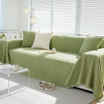 Talvine pl&uuml;&uuml;sist diivanikate riie r&auml;tik &uuml;hes t&uuml;kis paksendatud tekk k&otilde;rge kvaliteediga libisemiskindel diivanikate &uuml;hev&auml;rviline t&auml;ielikult kattev tekk 180X130cm roheline