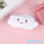 Mini Star Cloud Pehme pl&uuml;&uuml;sist k&otilde;lav m&auml;nguasi V&auml;rviline pl&uuml;&uuml;sist t&auml;idisega nukukoera m&auml;nguasi 13*7cm valge