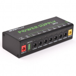 MOSKYAUDIO 8-kanaliline kitarripedaalide toiteallikas s&otilde;ltumatu l&uuml;hisekaitse ja LED-toiteindikaatoriga EU Plug must