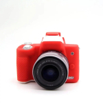 M50 M50II pehmest silikoonist soomust kaitsev nahka korpuse korpuse kate Canon EOS M50 Mark II M50 MK2 digikaamerale punane