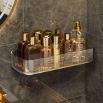 Akr&uuml;&uuml;list tualettruumi riiuli seinale kinnitatav k&ouml;&ouml;gi hoiustamisvahend kvaliteetne vannitoariiul roheline