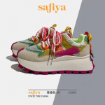 Naiste vabaaja tossud Mood Uus V&auml;rvilised n&ouml;&ouml;riga spordijalatsid Naiste vaba aeg Mitmek&uuml;lgne Paksu tallaga vulkaniseeritud kingad s&uuml;gis 38