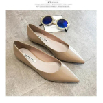 2024. aasta suvised kommiv&auml;rvi daamide lakknahast sussid, terava ninaga, kerged kingad naistele, &otilde;ues kasutamiseks m&otilde;eldud baleriinid 2024. aasta vabaajajalatsid, loafersid 34 beež