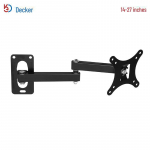 Reguleeritav 14-27-tolline kahekordne seinakinnitus arvutimonitoride ja telerite jaoks small arms 14-27 inches