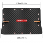 Talvine auto akna lumekate suure suurusega magnetiline auto esiklaasi lumekate k&uuml;lmumisvastane lumekate tuuleklaasi katted klaasist p&auml;ikesesirm 1pcs must