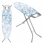 KADAX Triikimislaud 120x38cm lai Pind Kokkupandav Triikraua Hoidik valge/sinine