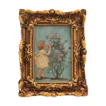 Vintage stiilis pildiraam Seinakinnitus Vanamoodne pildiraam brown