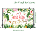 Hawaii troopiline fotograafia Taust Mere&auml;&auml;rne Flamingo S&uuml;nnip&auml;evapeo Dekoratsioon Taust Suvine Hawaii Teemapeotarbed