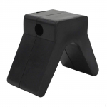 V Shape Boat Bow Stop,Trailer Stopper,10.2cm Length,Black Parts,Easy to Install,Replacement,Trailer