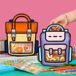 10PCS Creative Gift Packaging Bag Cartoon Book Bag Shape Candy Snack Self locking Bag Birthday Party Decoration Gift other