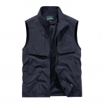 &Otilde;ues vabaaja t&ouml;&ouml;riietus suur meeste vest mitme taskuga &otilde;la p&uuml;stise kraega kalastusvest Meeste spordivest 8XL