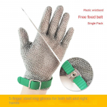 1 tk Roostevabast terasest kindad L&otilde;ikekindlad kindad 304 Vastupidav Roostevabast terasest traat Metallv&otilde;rk K&ouml;&ouml;k Lihunnik L&otilde;ikekindel M