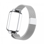 &Uuml;hildub Xiaomi Mi Band 8 Pro telefoniga: Milanese magnetpandlaga roostevabast terasest v&otilde;rkrihm. Magnetic watch strap h&otilde;be