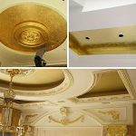 Luksuslik kullatav fooliumpaber, 500 tk - kuldne 3,5  kunsti- ja dekoratsioonilehed kuld