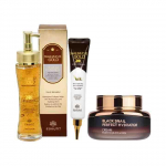 Eshumi Black Snail Cream + Gold Eye Cream + Gold Essence 3-osaline nahahoolduskomplekt &ndash; kortsudevastane ja niisutav