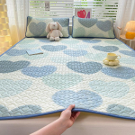 Naturaalsest lateksist paks jahutusmatt suveks Cool Feeling Rayon madratsipadi Pehme &otilde;hku l&auml;bilaskev k&uuml;lma suve matt voodilinade komplekti jaoks 90x200cm 2 pcs set