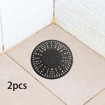 2 Pcs Drain Cover Hair Plugs, Easy to Install Portable Catcher, Silicone Catcher for