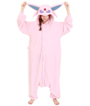 SAZACi tegelase fliisist Kigurumi Pokemon Effie Adult &uuml;ks suurus sobib enamikule white