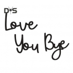 Puidust seinakunstisilt Love You Bye Seinam&auml;rk Kodukaunistus Sissep&auml;&auml;s Seina kiri Kaunistus s&otilde;brap&auml;evaks Elutoa uks Sissep&auml;&auml;s must