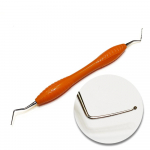 Silicone Handle Dental Scaler Spoon Tooth Cleaning Excavator Restorative Instruments Spoon Tool with small round tip 1.0mm