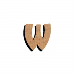 D&eacute;coration - LE GEANT DE LA FETE - Lettre en bois m&eacute;dium 15 cm - Couleur Beige