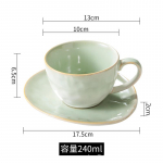 Loominguline ahjumuutustega kruusi ja tassi komplekt Jaapani retro keraamiline teetass joogitass majapidamise latte kohvitass veetassid 240ML