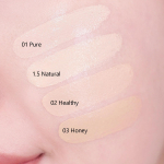 AMUSE Dew Power Vegan Cushion 15g+t&auml;ide, SPF50+ PA++++ UV-kaitse, Niisutav, Korea kosmeetika, Kbeauty, n&auml;idis #01 Pure